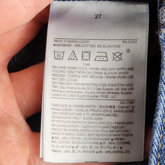 Banana Republic Jeans Womens 27 Blue Boyfriend Distressed Mid Rise Stretch Denim - Picture 11 of 13